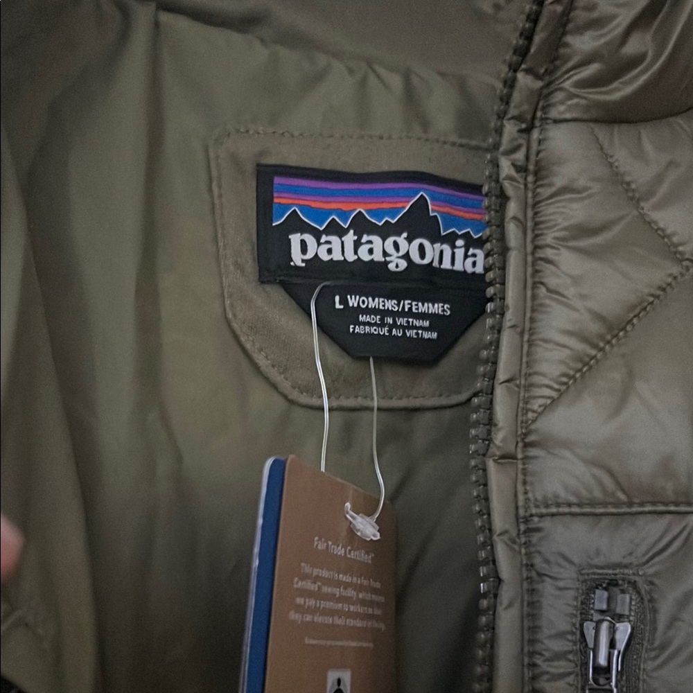 Patagonia Sage Green Quilted Coat - Picture 3 of 7